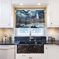 thumbnail image 4 of GZHJMY 36 Inch Length Kitchen Curtains Lighthouse 2 Panels Half Window Sheer Curtains Rod Pocket Farmhouse Short Drapes for Bathroom Cafe Basement Home Decor, 4 of 7