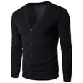 thumbnail image 1 of fvwitlyh Mens Quarter Zip Sweater Men's Lightweight Merino Wool V-Neck Sweater, 1 of 3