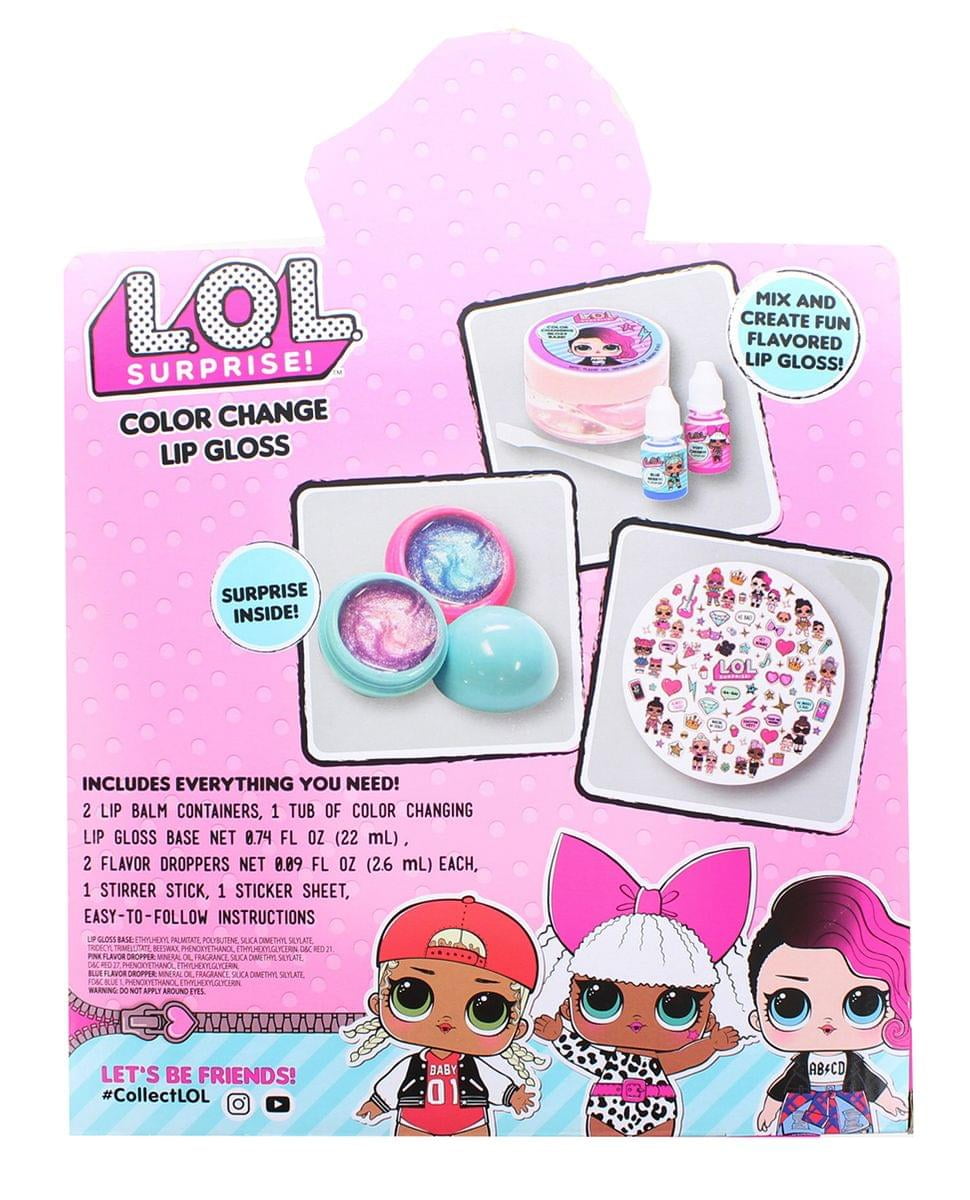 Lol surprise color change lip gloss kit hotsell