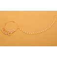thumbnail image 3 of Sunsoul by Touchstone Indian Bollywood Desire Innovative Style Studded Diamon Look Faux Pearls Designer Bridal Jewelry Nath (Nose Accessory) In Gold Tone For Women., 3 of 3