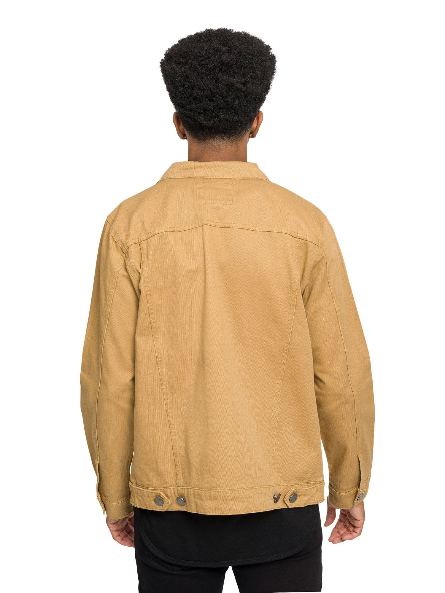 G-Style USA Men's Classic Colored Denim Jacket, Wheat, Large