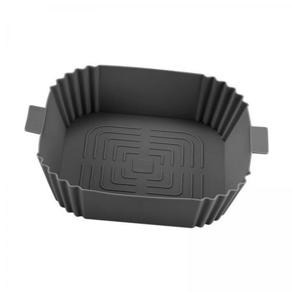 4 Cestas Rectangulares Para Freidora De Aire, Antiadherentes, Para Hornos, Vaporizadores, Color Gris