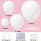 thumbnail image 4 of Globos Blancos 110 Piezas Kit de Arco de Guirnalda de Globos Blancos Globos Blancos de Látex Mate de 5/10/12/18 Pulgadas Diferentes Tamaños como Globos de Baby Shower Globos de Cumpleaños Globos de Bo, 4 of 4