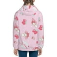thumbnail image 3 of Kuromi and My Melody Hoodie 3D Print Pullover Hooded Long Sleeve Sweatshirts Tops Blouse with Pocket for Boys Girls X-Large, 3 of 7