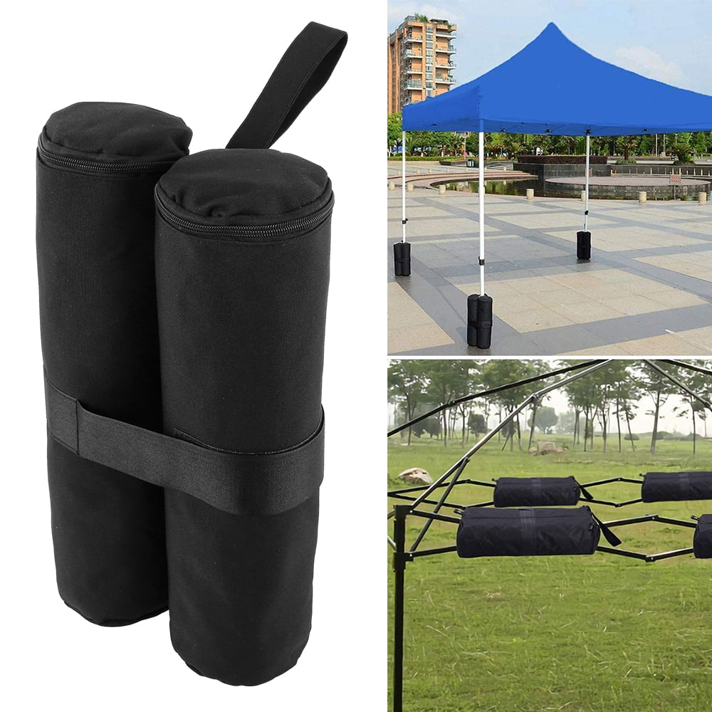 Willstar 4 Pack Gazebo Sand Weights, Heavy Duty Gazebo Leg Sandbags For Pop  Up Canopy Tent Weighted Feet Bag Sand Bag Outdoor Bag Black