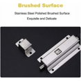 thumbnail image 4 of 4 Piece Spring Loaded Automatic Sliding Latch, Stainless Steel Sliding Door Latch, Barrel Sliding Latch Lock, Door Barrel Bolt for Bathroom, 4 of 5