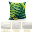 thumbnail image 4 of COMIO MEHOTP Tropical Pillow Covers Jungle Throw Pillow Cover Green Cushion Cases Lumbar Pillow CoversStandard Pillow Shams Banana Leaf Tropical Plant Patterned Pillow Covers Green Pillowcases, 4 of 5