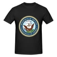 thumbnail image 3 of Navy Graphic Printed Tee Shirts Short Sleeve Shirts Tops for Men Women XL, 3 of 4