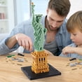 thumbnail image 4 of HI-REEKE Architecture Micro Mini Building Block Set Statue of Liberty Building Kit Gift Multi Color, 4 of 7