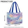 thumbnail image 7 of Pzuqiu Cloud Star Print Large Capacity Quilted Tote Bag for Women Lightweight Soft Puffer Tote Work Travel Shoulder Bag Versatile Everyday Carry for Daily Casual Use, 7 of 7