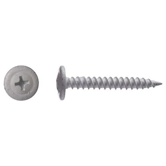 Big Timber 1MTS8114W #8 x 1-1/4" Phillips Modified Truss Screws, White (166/Box)