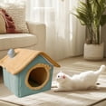 thumbnail image 7 of Nebwoak Cozy Cat Cave Bed House - Washable Indoor Cat Bed for Small Medium Pet Cats or Dogs,Winter Warm Plush Enclosed Cat Hideaway,Self Warming Calming Pet Tent Nest for Four Seasons, 7 of 7