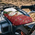 thumbnail image 4 of Yuyamidu Christmas Snowman ATV Seat Cover Protector Universal 4-Wheeler Seat Cushion Covers Anti-Slip Waterproof, Fit for Most Polaris Sportsman Polaris Scrambler Honda Rancher, 4 of 7