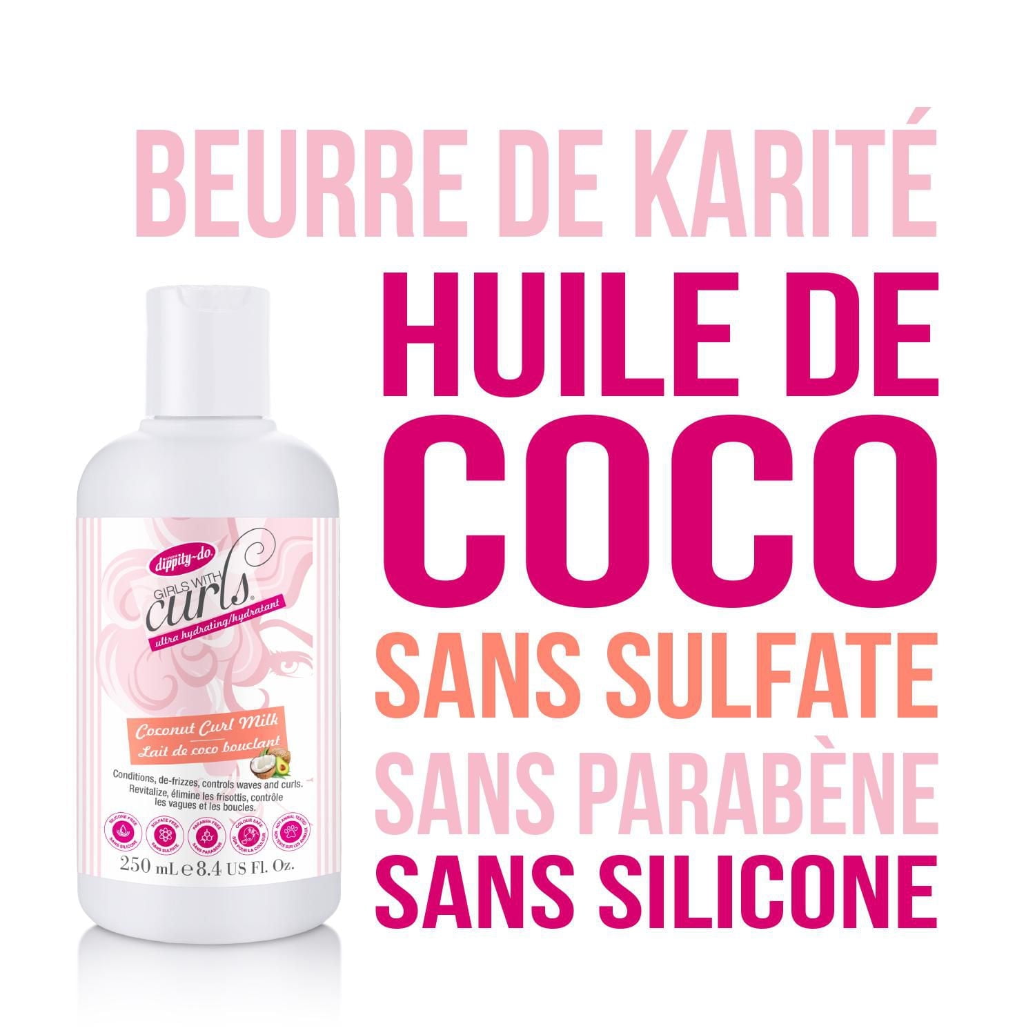 DIPPITY DO GIRLS WITH CURLS COCONUT CURL MILK 250ML