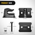 thumbnail image 2 of Nilight 2PCS Tractor Bucket Grab Hook 3/8'' Heavy Duty Drop Forged Steel Bolt On Zinc-Coated Cast Tow Max 15000 LBS Black, 2 of 9