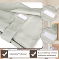 thumbnail image 4 of Uxcell Blackout Door Curtains French Side Door Window Curtain for Front Doors Tie Up Shade Stone Color 26" x 49" 1 Panel, 4 of 7