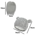 thumbnail image 2 of Gorros y guantes de otoño e invierno, trajes con orejas pequeñas y bonitas, gorros para bebés masculinos y femeninos, 2 of 5