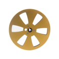 thumbnail image 4 of Carrete de cinta vacío de 1/4 7 pulgadas, carretes abiertos, cinta de sonido, máquina de apertura portátil, pieza de aleación de aluminio Oro, 4 of 8
