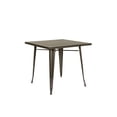 thumbnail image 1 of Heavenly Collection Solid Metal Dining Table, Dark Gray Finish, Indoor/Outdoor Dining Table for Kitchen, Dining Room, Patio & Balcony, 1 of 6