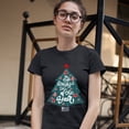 thumbnail image 3 of Tee Hunt The Most Wonderful Time of The Year T-Shirt Christmas Tree Xmas Women's T-Shirt Tee, Black, Medium, 3 of 5