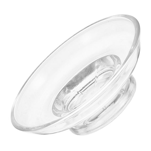 Masteelf Glass Soap Dish Round Clear Soap Holder Soap Tray For Bathroom Vanities Countertops Kitchen Sinks Dresser