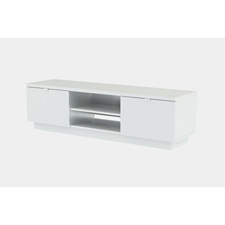 Ikea Byas Tv Unit High Gloss White Modern,