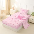 thumbnail image 2 of Erosebridal Bowknot Kids Twin Sheet Sets, Watercolor Bow-tie Bedding, 3pcs, 2 of 5
