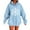 Sky Blue, variant on Christmas Sweatshirt Women'S Fashion Casual Winter Christmas Snowflake Print Drawstring Pocket Long Sleeved Sports Tops Oversized Hoodies for Women Black L