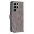 thumbnail image 3 of For Samsung Galaxy S24 Ultra 5G Magnetic Buckle Rhombus Texture Leather Phone Case, 3 of 5