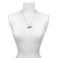 thumbnail image 3 of Delight Jewelry Silvertone Red Cowboy Hat Silvertone Script Initial Disc - N - Charm Necklace, 20"+3", 3 of 4