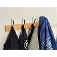 thumbnail image 7 of James Hardware Wall-Mounted Coat Racks with 5 Metal Double-Hooks, Beech Wood Backboard, 17.8 inch, Black/Black Board, 7 of 7