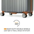 thumbnail image 5 of Miami CarryOn Collins 3 Piece Expandable Retro Spinner Luggage Set (Grey), 5 of 13