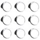 thumbnail image 1 of Espejo de maquillaje de metal plegable de doble cara, redondo, de mano, para niñas y mujeres, para exteriores, 10 unidades, 1 of 7