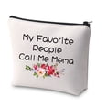 thumbnail image 1 of Mema Gift Grandma Makeup Bag My Favorite People Call Me Mema Cosmetic Bag Grandma Birthday Gift Best Mema Ever Meme Nani Gift, 1 of 7