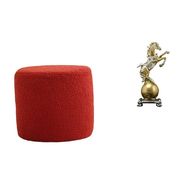 Escabel,Reposapiés pequeño,taburete otomano,sofá,taburete de té,Figura de escritorio,Estante de estatua de caballo para escritorio,oficina,decoración del hogar,Figura decorativa de