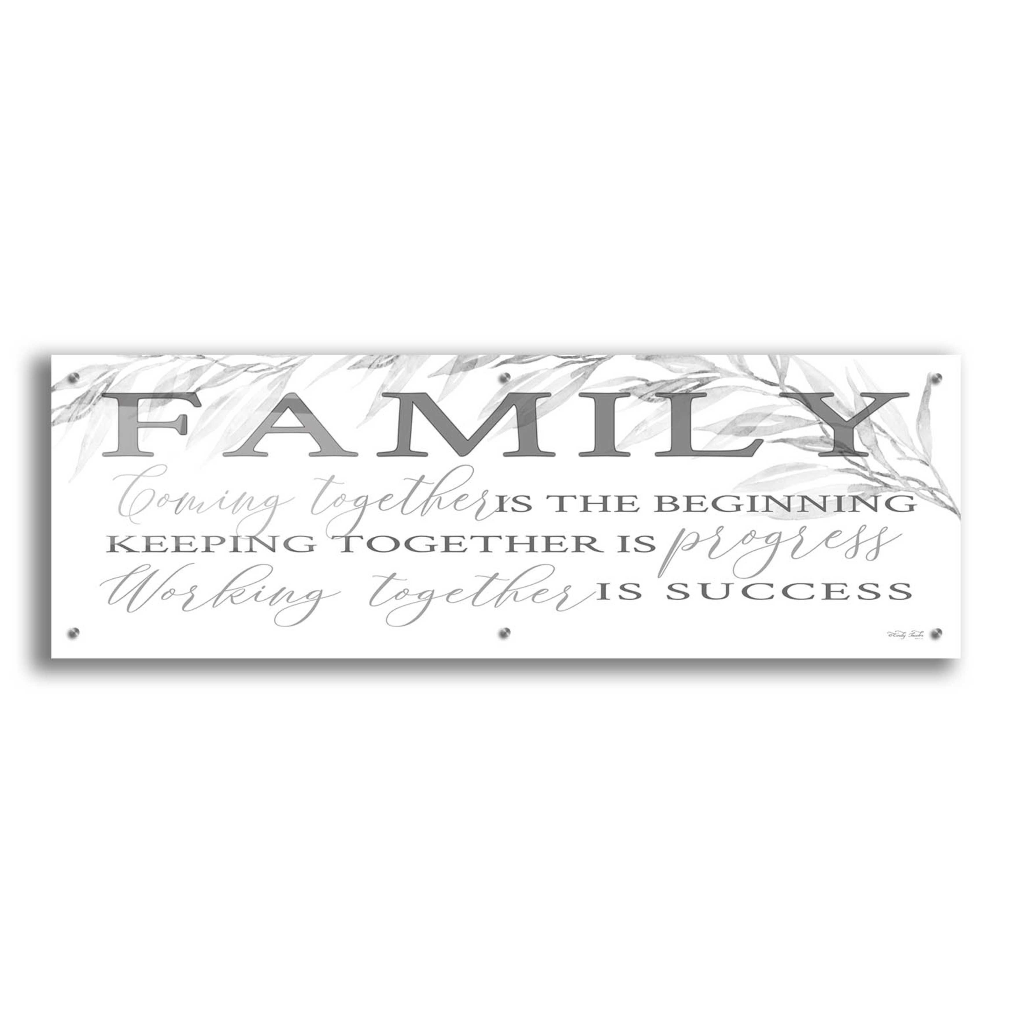 Epic Art 'Family Coming Together' by Cindy Jacobs, Acrylic Glass Wall ...