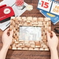 10×8.1" DIY Natural Wood Picture Frames Rectangle Burlywood Photo