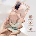 thumbnail image 4 of Slim Case for Samsung Galaxy S20 FE Compatible with MagSafe Wireless Charging Case, Marble Pattern Slim Lightweight Soft Silicone Shockproof Non-Yellowing Protective Cover,Rosegold, 4 of 7