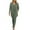 Green, variant on Women's 3 Piece Solid Color Casual Set, Comfort Cardigan Slim Fit T-Shirt High Waist Drawstring Pants, Spring Fall Outfit, Everyday Lounge Wear Set Black L