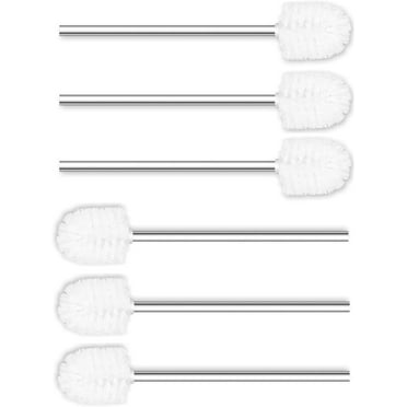 Qczoyp Toilet Brush & Holder, 6 Count, White