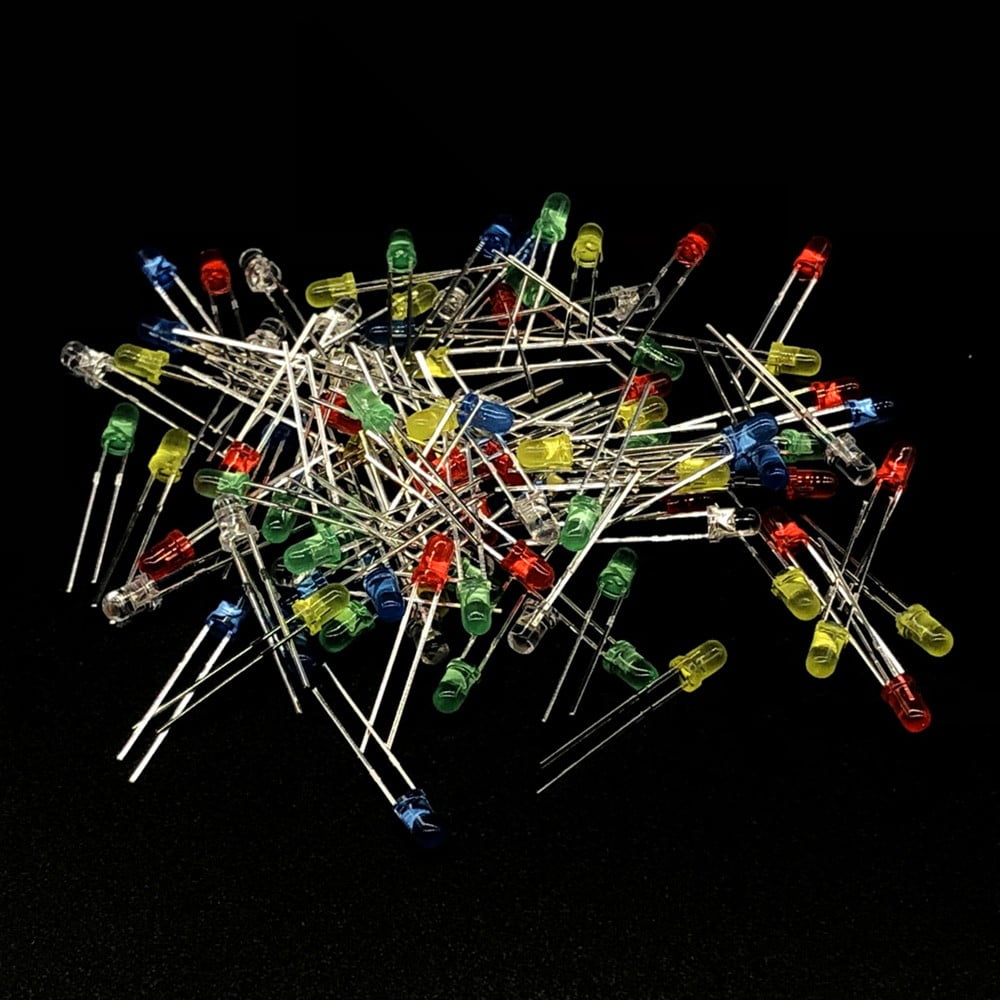 Resistance Leds Diodes Electrolytic Capacitor Transistor Electronic DIY Kit