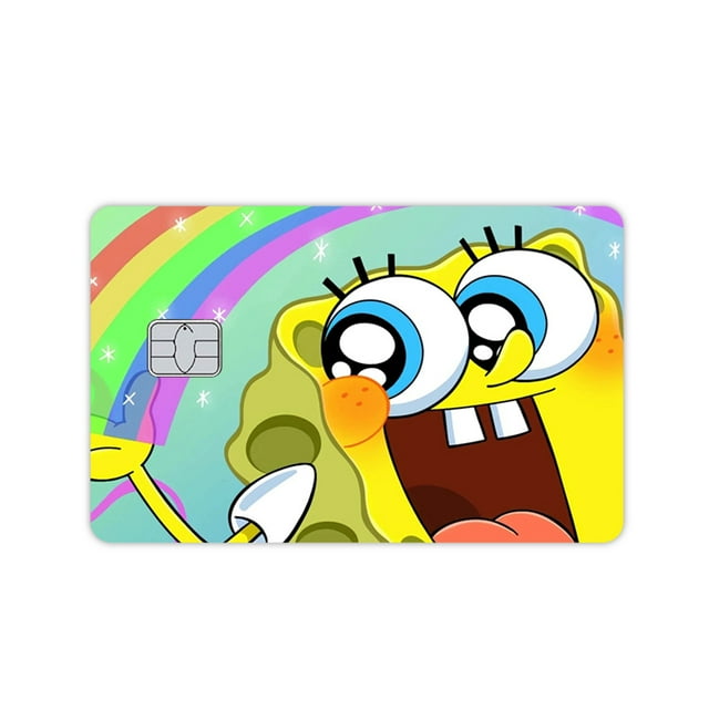 Anime Diy Sponge-Bob Patrick Star Squidward Tentacles Cartoon Credit Card Skin Stickers for Bank Debit Card Metro Card Film Skin