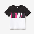 thumbnail image 2 of PatPat Family Matching Color Block Tee and Geometric Pattern Dress Sets, 2 of 5
