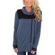 thumbnail image 1 of Sudadera holgada de manga larga con cuello redondo y costuras con capucha para mujer Pompotops gfhjh9158, 1 of 7