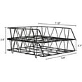 thumbnail image 3 of Desktop File Organizer Metal Stackable Letter Tray Paper Holder Rack, 2 Pack, Gold, 3 of 6