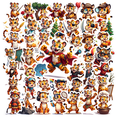 thumbnail image 2 of LUUFILx 50pcs Cartoon Tiger Stickers Cute Animal Festive Illustration Stickers Water Bottle Laptop Skateboard Luggage Notebook Holiday, 2 of 5