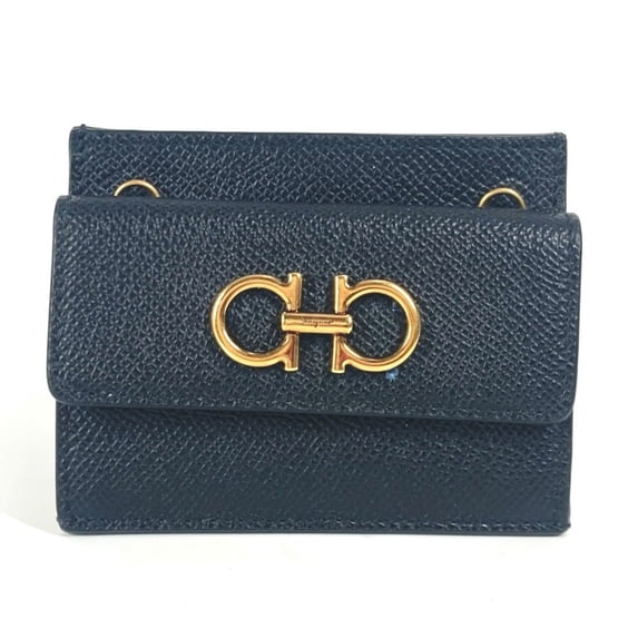 Pre-Owned Salvatore Ferragamo wallet, coin purse, crossbody pouch, Gancini logo, card...