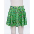 thumbnail image 2 of Lejafay Girls Flared Pleated A-Line Skirts Shiny Metallic Dance Performance Costume Cheerleading Uniform Green XS, 2 of 7