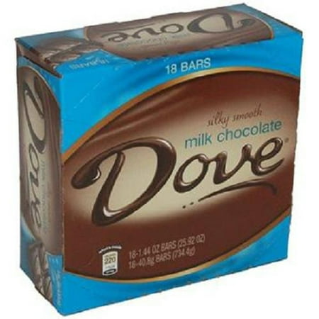 - Dove Silky Smooth Milk Chocolate Bar 1.44 oz (Pack of 18)