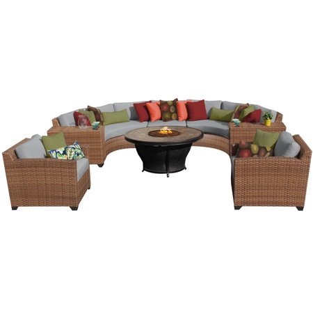 Tuscan 8 Piece Outdoor Wicker Patio Furniture Set 08f Walmart Com Walmart Com